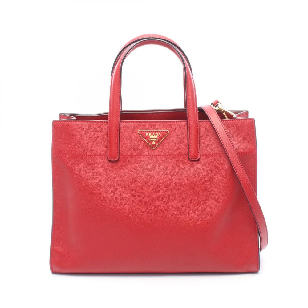 Prada SAFFIANO SOFT Handbag Leather Red